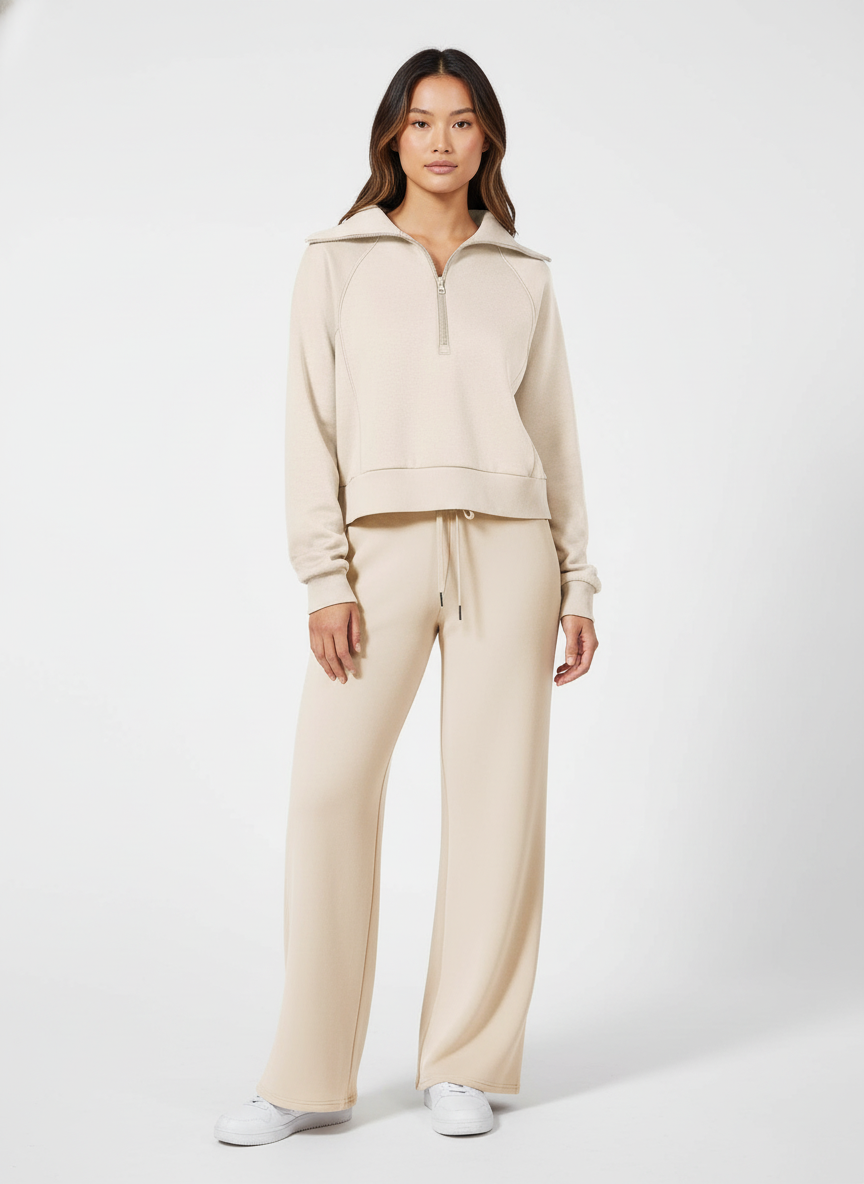 Fleece Lounge Set voor Dames – Zachte Warme Loungewear Set met Comfort Fit