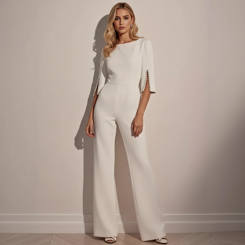 Dea Studios Elegante Jumpsuit met Parelmoer