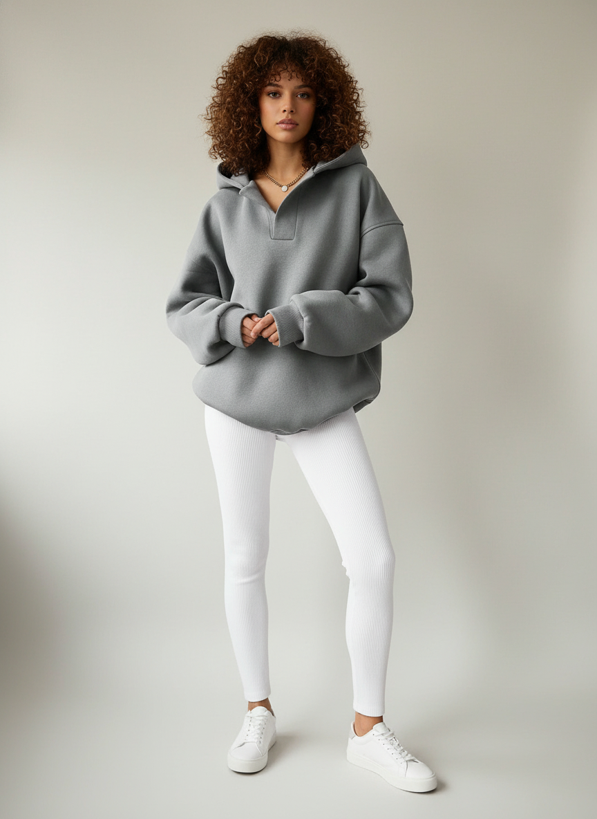 Dea Studios Oversized V-hals Hoodie