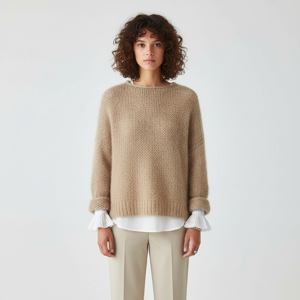 Gebreide Trui voor Dames – Zachte Warm Knit Sweater met Comfortabele Pasvorm