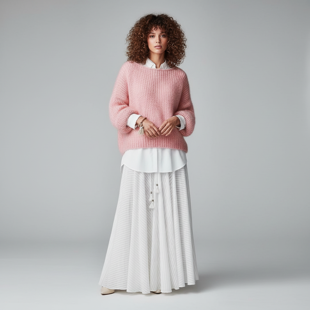 Gebreide Trui voor Dames – Zachte Warm Knit Sweater met Comfortabele Pasvorm