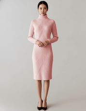 Gebreide Dames Set met Chevronpatroon – Zachte Knit Twee-Delige Outfit