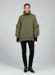 Oversized Gebreide Trui voor Dames – Zachte Warm Knit Sweater met Relaxte Fit