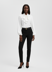 Strik Blouse voor Dames – Elegante Blouse met Strikdetail & Tijdloze Chic Look