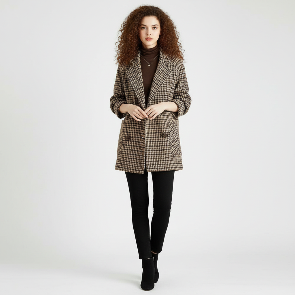 Klassieke Jas voor Dames – Tijdloze Mantel met Elegante Pasvorm