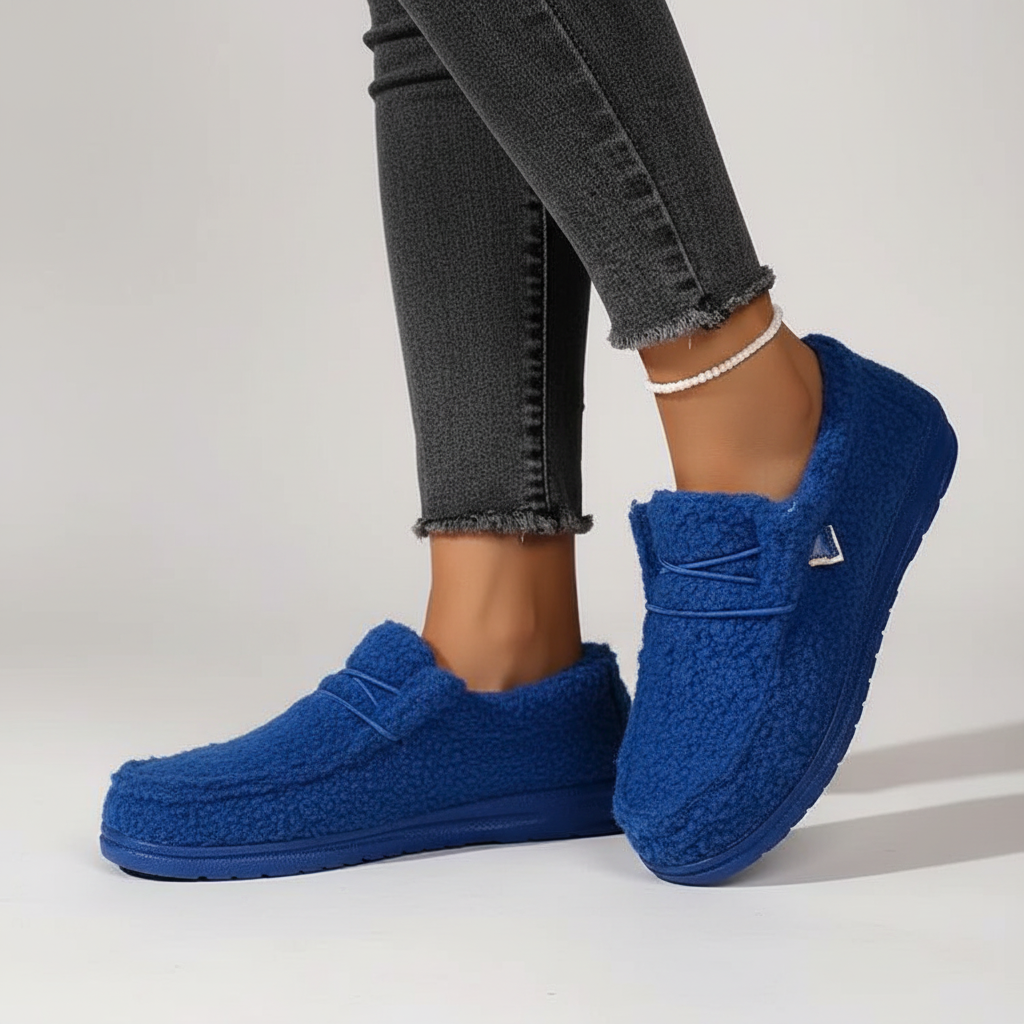 Teddy Fleece Pantoffels voor Dames – Zachte Warme Huisslippers in Cozy Stijl