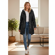 Waterdichte Dames Regenjas – Lichtgewicht Jas met Capuchon