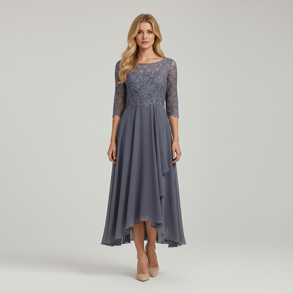 Elegante Midi Jurk voor Dames – Tijdloze Jurk met Flatterende Pasvorm