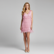 Falynn | Feestjurk met Glitter | Glamoureuze Jurk voor Speciale Gelegenheden