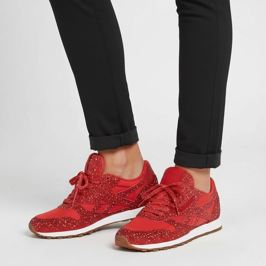 Glitter Sneakers voor Dames – Comfortabele Trendy Sneaker met Sprankelende Glitterafwerking