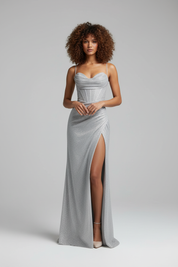 Avondjurk met Split voor Dames – Elegante Lange Jurk voor Gala en Feest