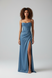 Avondjurk met Split voor Dames – Elegante Lange Jurk voor Gala en Feest