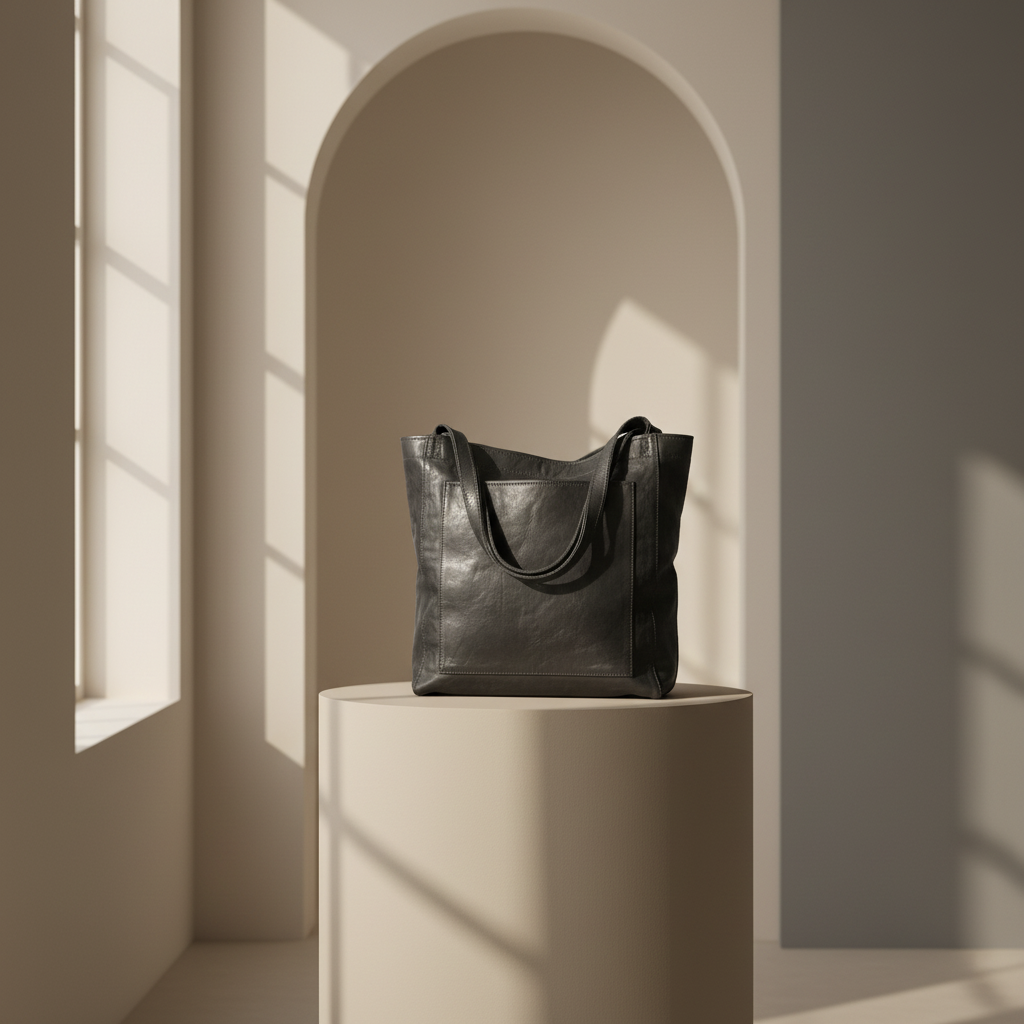 Leren Tote Tas voor Dames – Luxe Ruime Schoudertas van Leer voor Dagelijks Gebruik