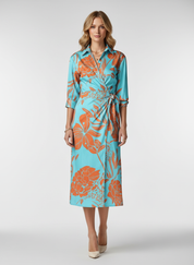 Gestreept Wikkeljurkje voor Dames – Elegant Luchtig met Flatterende Pasvorm