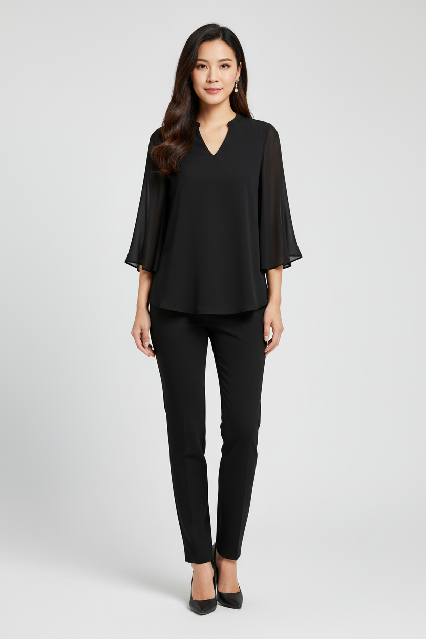 Elegante Blouse voor Dames – Stijlvolle Chic Top voor Zakelijke en Feestelijke Outfits