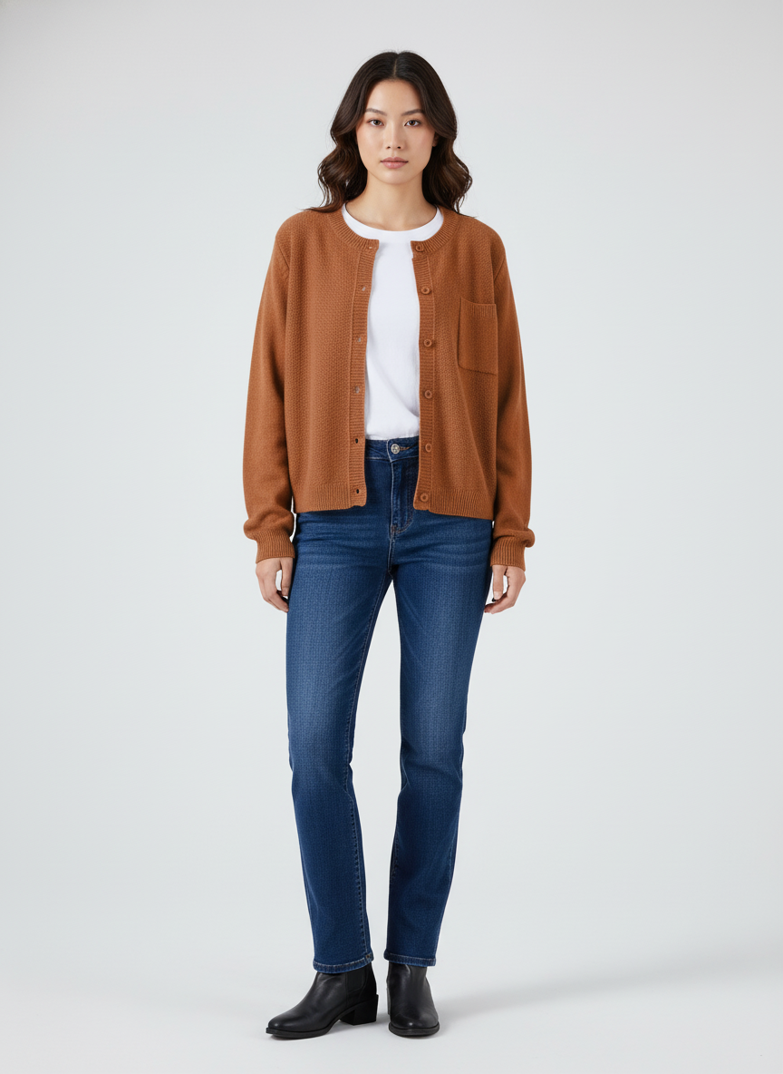 Dames Vest – Comfortabel Gebreid Vest met Stijlvolle Pasvorm voor Dagelijks Gebruik