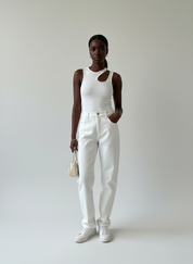 Asymmetrische Top voor Dames – Trendy Fashion Top met Unieke Snit voor Stijlvolle Outfits