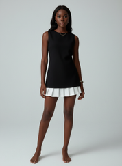 Mouwloos Jurkje met Plissé Details voor Dames – Elegante Lichtgewicht Jurk