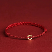 Unisex Textiel Gevlochten Armband met Verstelbare Sluiting