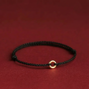 Unisex Textiel Gevlochten Armband met Verstelbare Sluiting