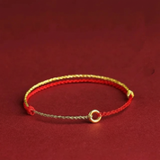 Unisex Textiel Gevlochten Armband met Verstelbare Sluiting