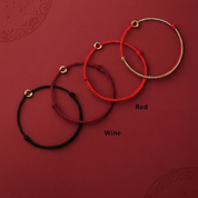 Unisex Textiel Gevlochten Armband met Verstelbare Sluiting