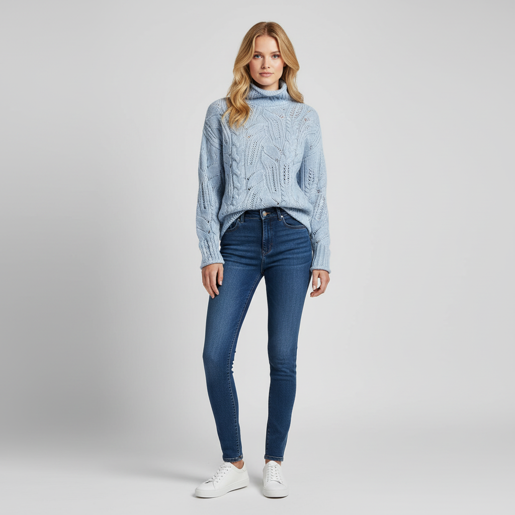 Gebreide Coltrui voor Dames – Warme Zachte Coltrui met Comfortabele Pasvorm