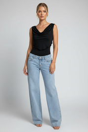 Wijde Jeans voor Dames – Trendy Baggy Jeans met Comfortabele Pasvorm