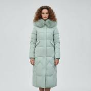 Lange Dames Winterjas – Warme Gewatteerde Jas met Luxe Afwerking voor Koude Dagen