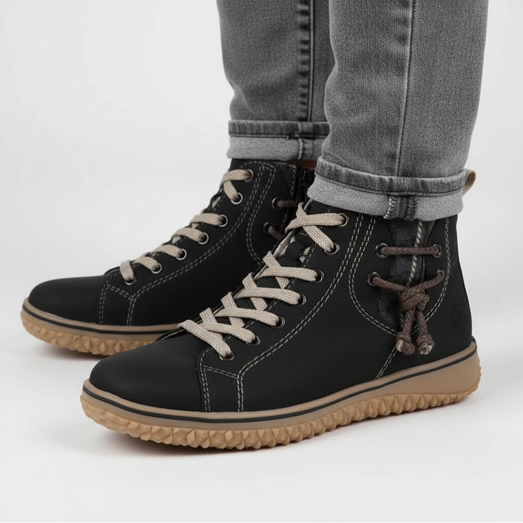 Dames Suède Sneakers met Faux-Fur Voering