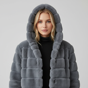 Dames Winterjas met Fur – Warme Luxe Jas met Zachte Bontkraag