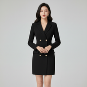 Blazerjurk voor Dames – Elegante Getailleerde Jurk met Blazerlook