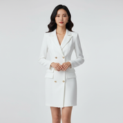 Blazerjurk voor Dames – Elegante Getailleerde Jurk met Blazerlook