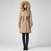 Lange Parka met Bontcapuchon voor Dames – Warme Winterparka