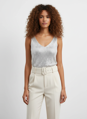 Feestelijke Pailletten Top voor Dames – Glanzende Party Top