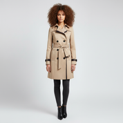 Klassieke Trenchcoat voor Dames – Tijdloze Elegante Lange Jas