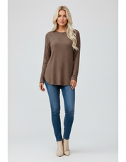 Gebreide Top met Lange Mouwen voor Dames – Zachte Comfortabele Knit