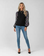 Sweater met Pailletten voor Dames – Glanzende Feestelijke Trui