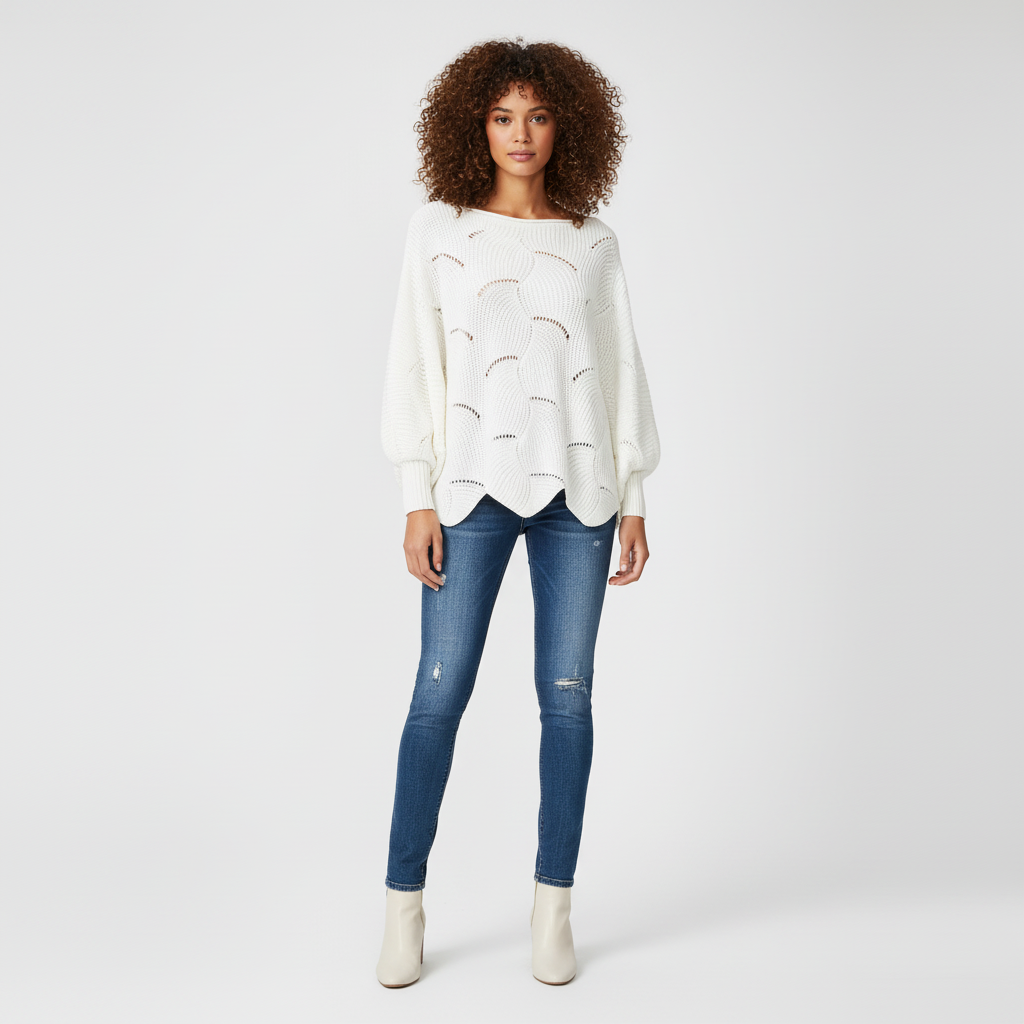 Oversized Gebreide Trui voor Dames – Zachte Warme Knit Sweater