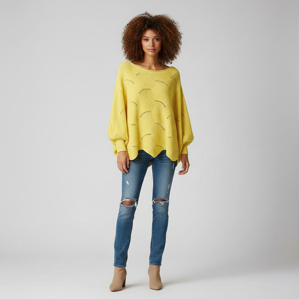 Oversized Gebreide Trui voor Dames – Zachte Warme Knit Sweater