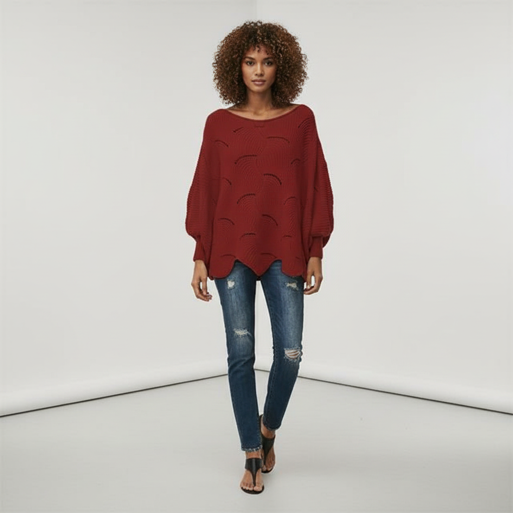 Oversized Gebreide Trui voor Dames – Zachte Warme Knit Sweater