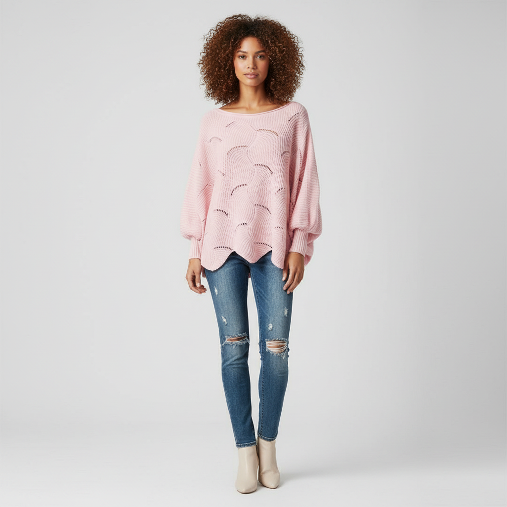 Oversized Gebreide Trui voor Dames – Zachte Warme Knit Sweater