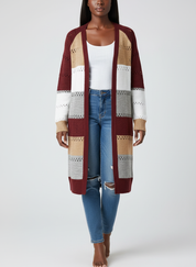 Open Knit Cardigan voor Dames – Luchtig Gebreid Vest met Comfortabele Oversized Pasvorm