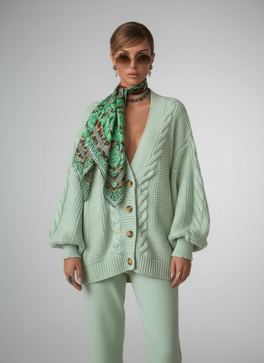 Gebreide Set voor Dames – Comfortabele Zachte Knit Two-Piece Outfit