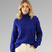 Kabeltrui voor Dames – Warme Klassieke Gebreide Trui met Tijdloze Kabelstructuur