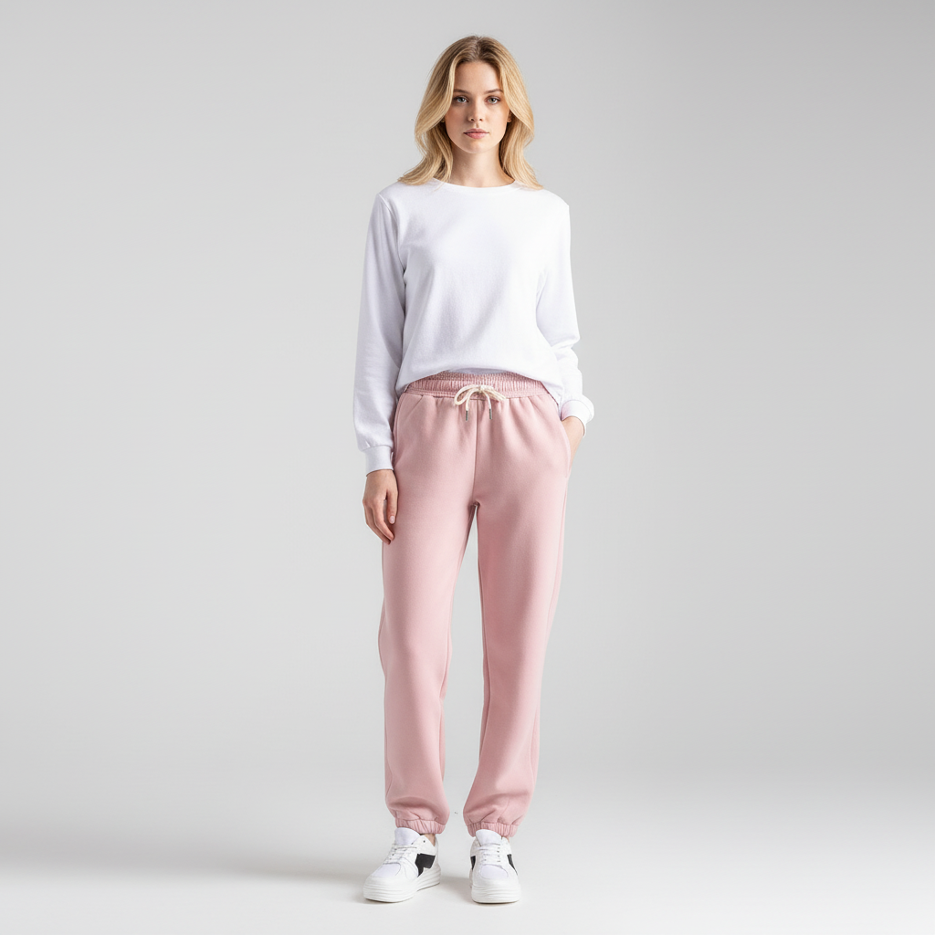 Relaxte Joggingbroek voor Dames met Fleece Voering