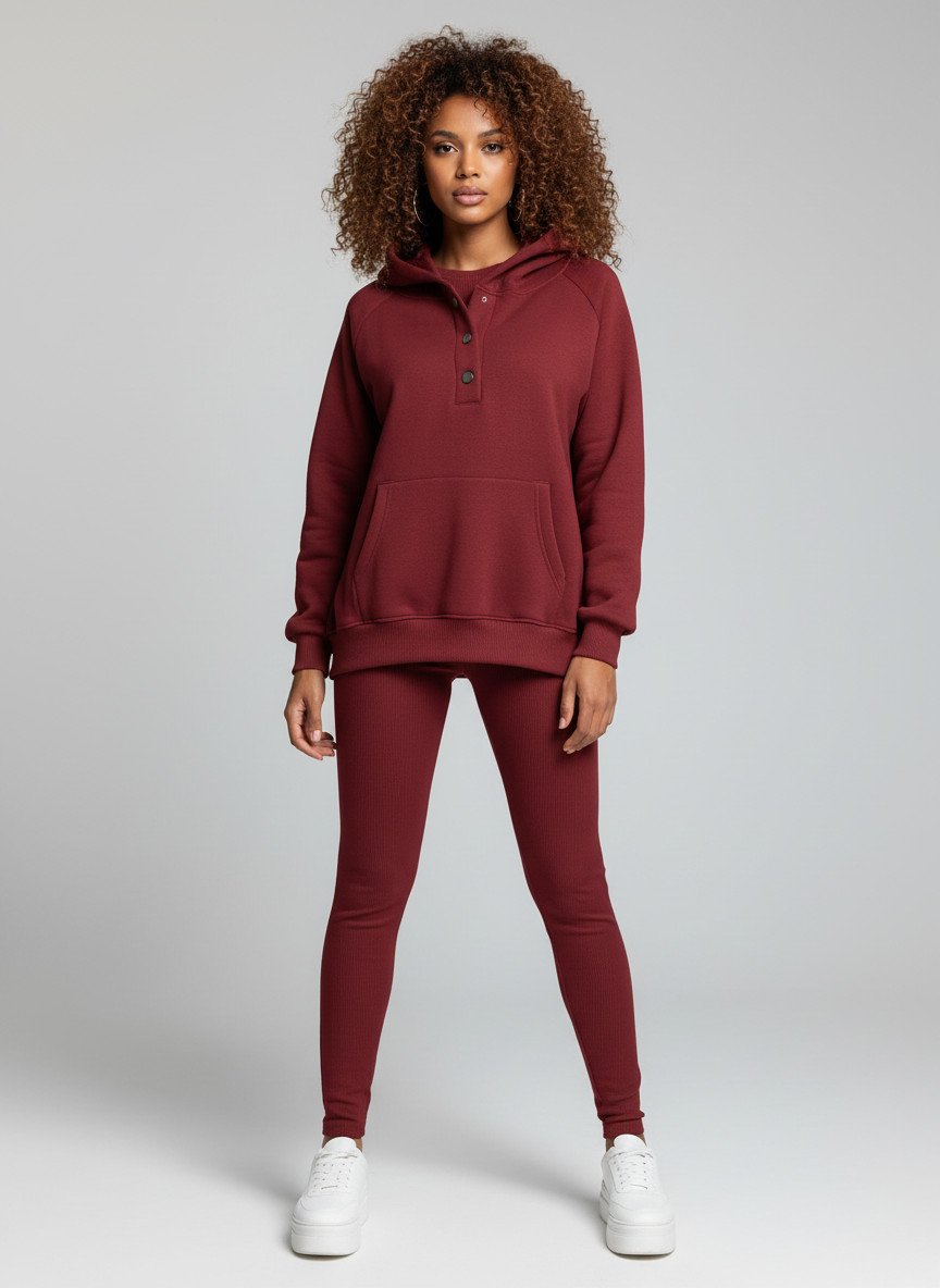 Loungewear Set voor Dames – Comfortabele Zachte Thuisset