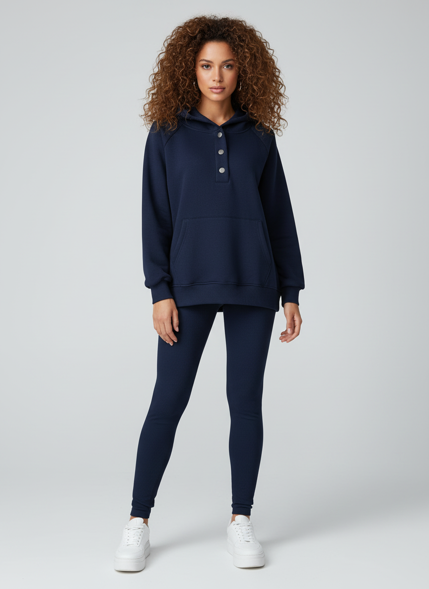 Loungewear Set voor Dames – Comfortabele Zachte Thuisset