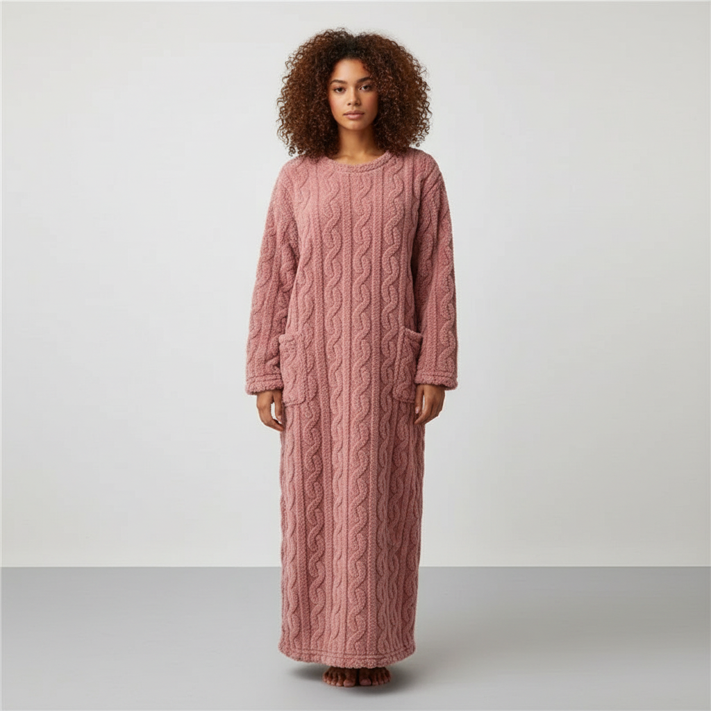 Dikke Nachtjapon voor Dames – Warme Comfortabele Slaapjurk