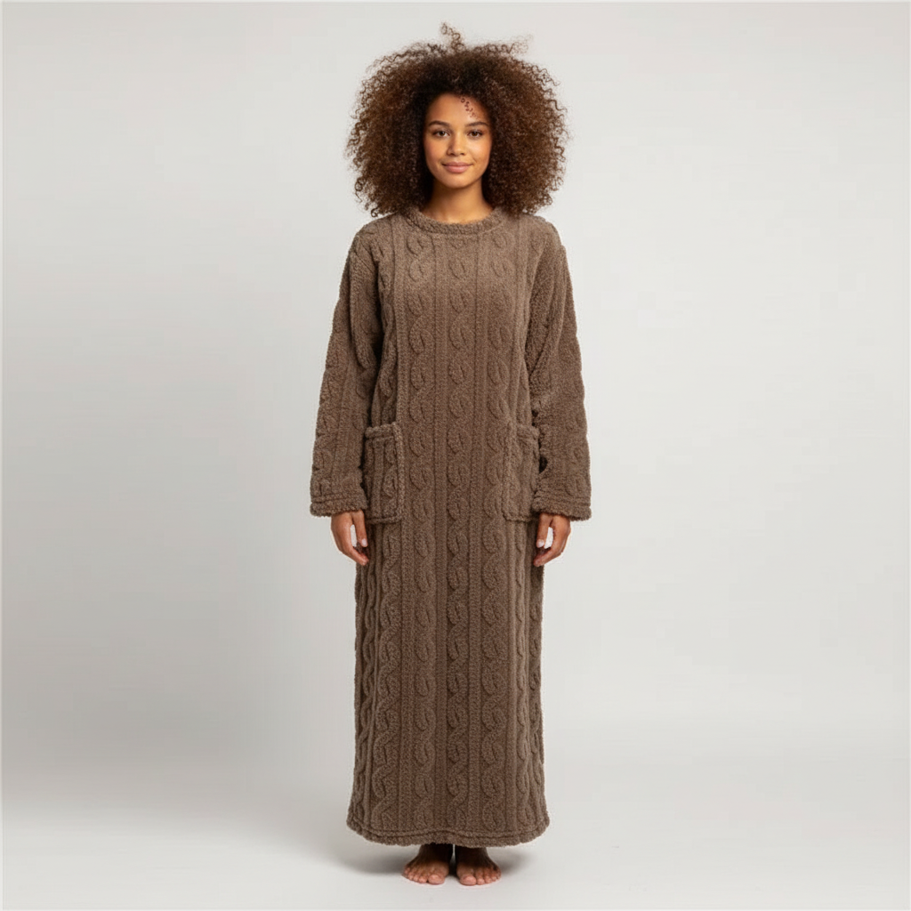 Dikke Nachtjapon voor Dames – Warme Comfortabele Slaapjurk